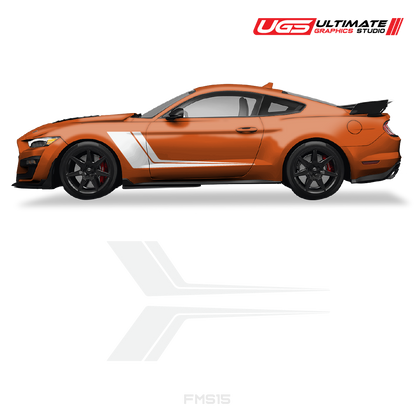 Ford Mustang Side Door 2 Color Graphics