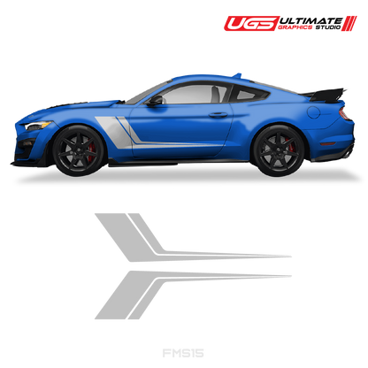 Ford Mustang Side Door 2 Color Graphics