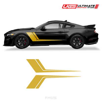 Ford Mustang Side Door 2 Color Graphics