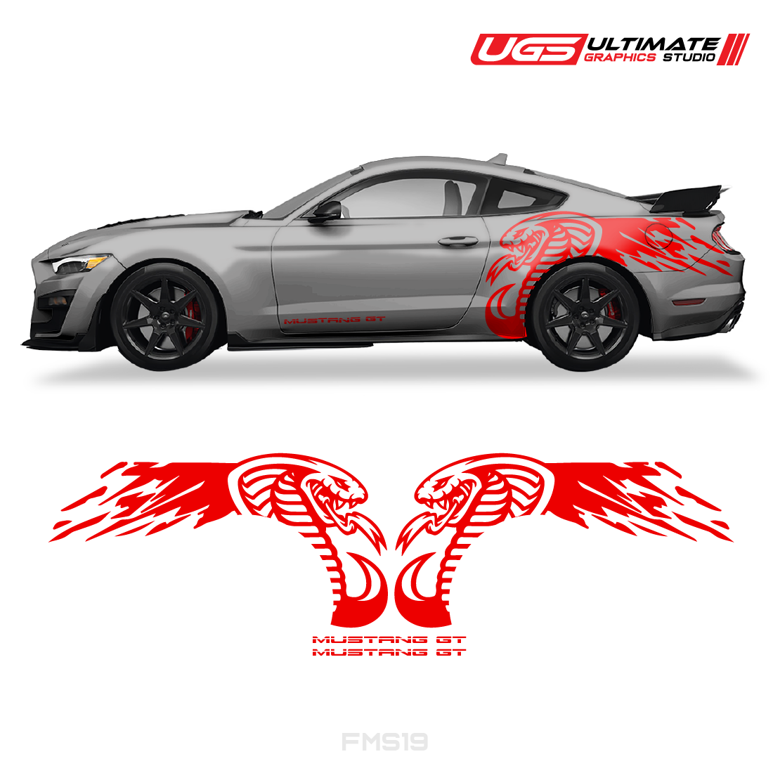 Ford Mustang Cobra Side Graphics / Mustang GT