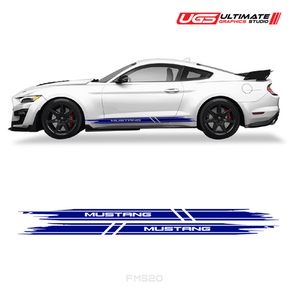 Ford Mustang Skirt Side Graphics