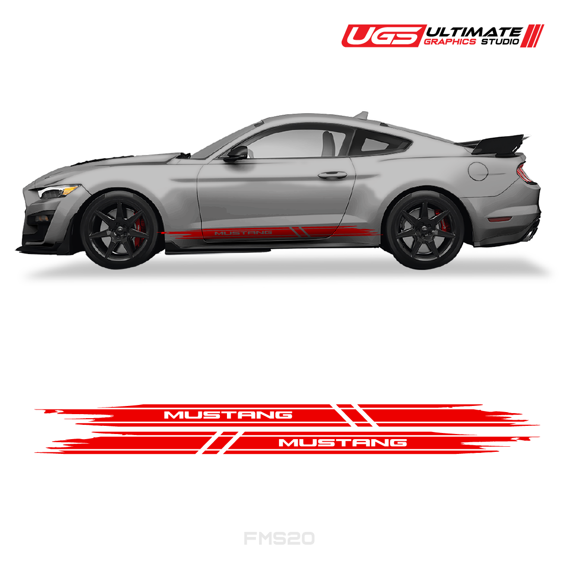 Ford Mustang Skirt Side Graphics