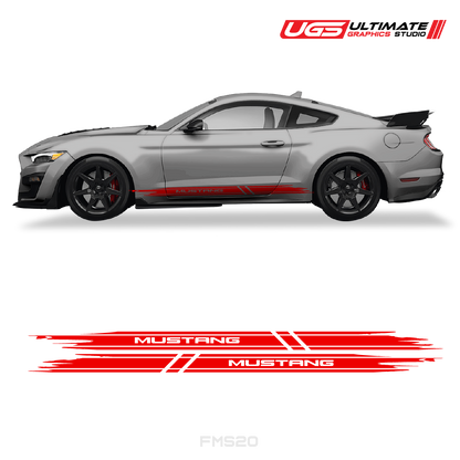 Ford Mustang Skirt Side Graphics