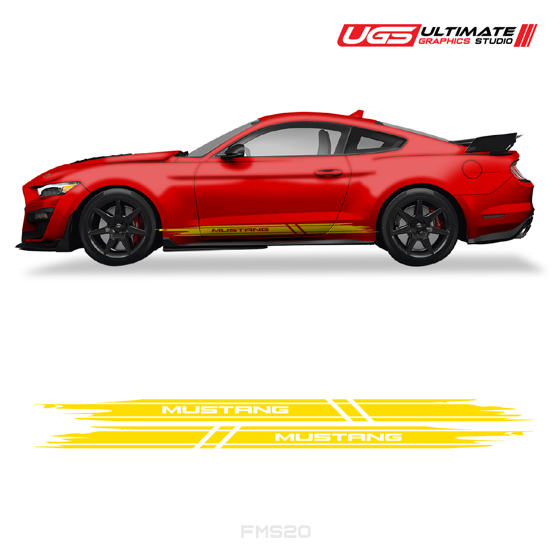 Ford Mustang Skirt Side Graphics