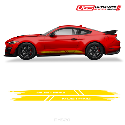 Ford Mustang Skirt Side Graphics