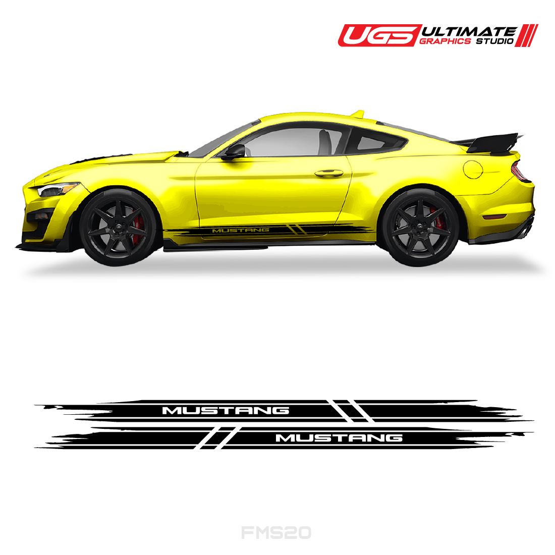 Ford Mustang Skirt Side Graphics