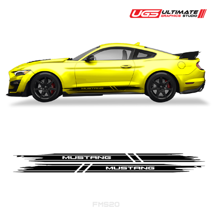 Ford Mustang Skirt Side Graphics