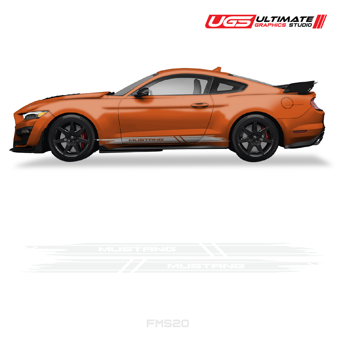 Ford Mustang Skirt Side Graphics
