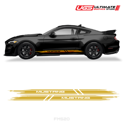 Ford Mustang Skirt Side Graphics
