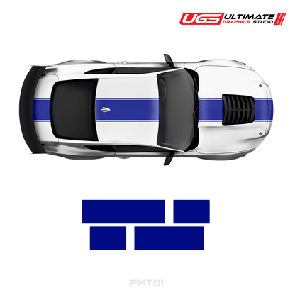 Ford Mustang Top 1 Color Racing Stripes