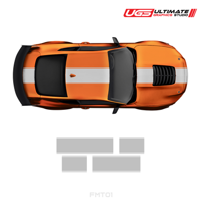 Ford Mustang Top 1 Color Racing Stripes