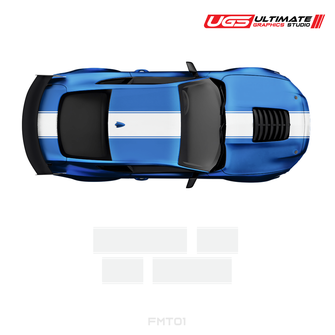 Ford Mustang Top 1 Color Racing Stripes