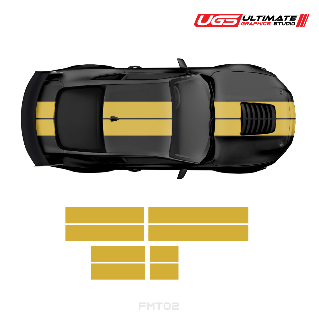Ford Mustang Top 2 Stripes