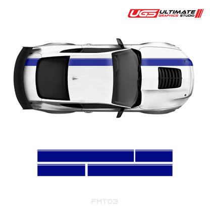Ford Mustang Top 2 Color Stripe