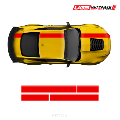 Ford Mustang Top 2 Color Stripe