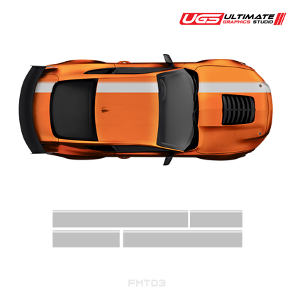 Ford Mustang Top 2 Color Stripe