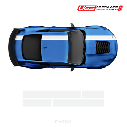Ford Mustang Top 2 Color Stripe