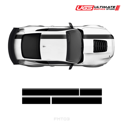 Ford Mustang Top 2 Color Stripe