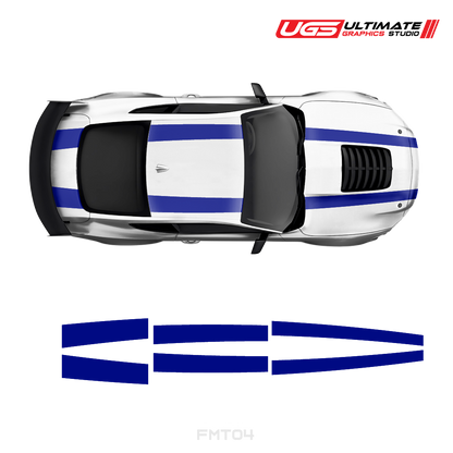 Ford Mustang Top 2 Stripes 2 Color