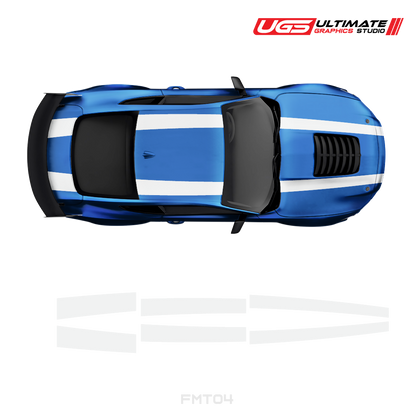 Ford Mustang Top 2 Stripes 2 Color