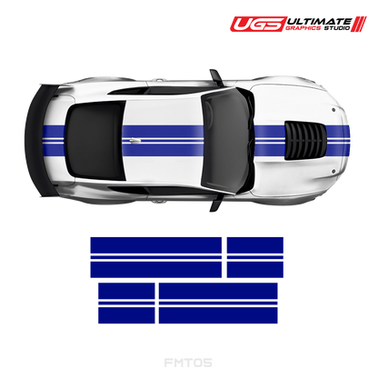 Ford Mustang Double Single Color Stripes