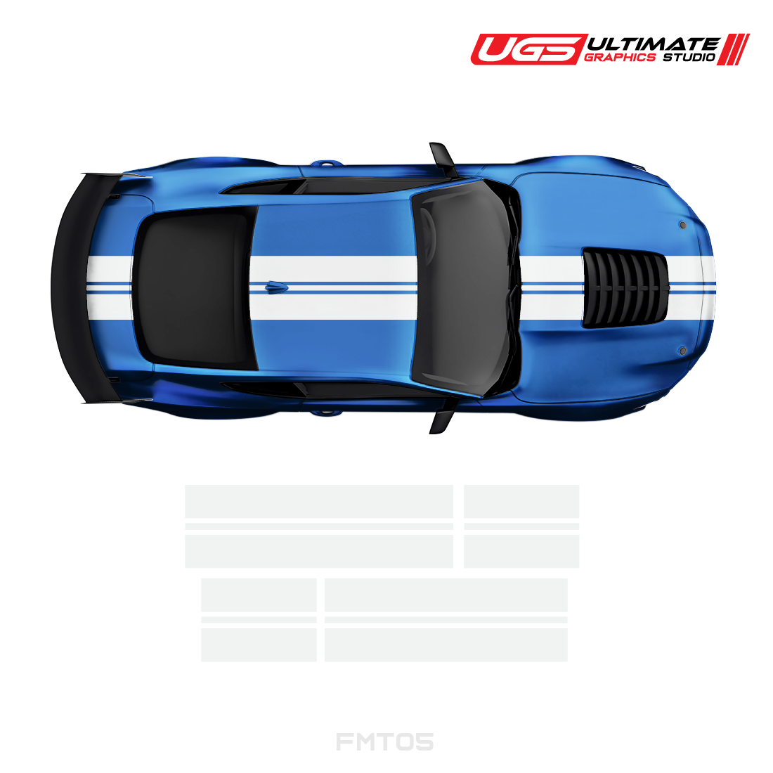 Ford Mustang Double Single Color Stripes