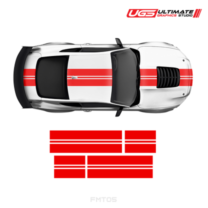 Ford Mustang Double Single Color Stripes