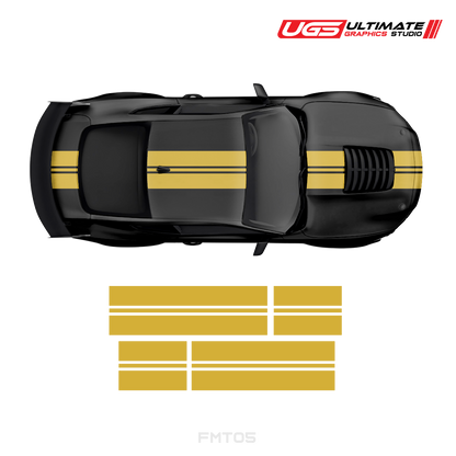 Ford Mustang Double Single Color Stripes