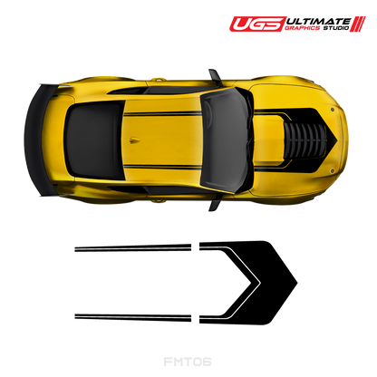 Ford Mustang Roof & Hood 2 Color Graphic