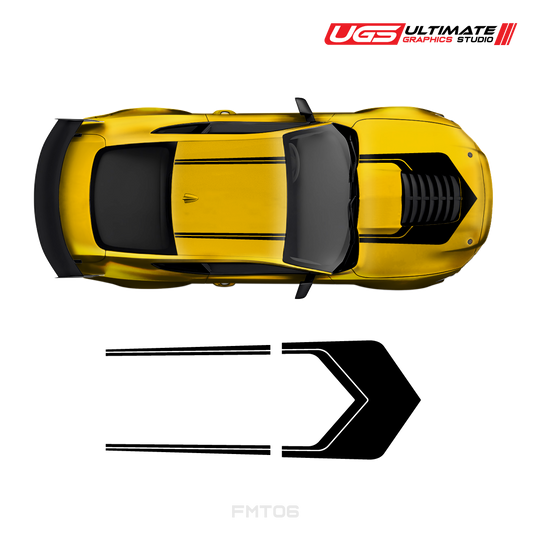 Ford Mustang Roof & Hood 2 Color Graphic