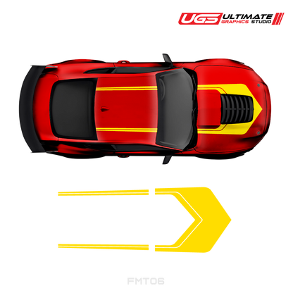 Ford Mustang Roof & Hood 2 Color Graphic