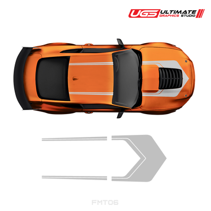 Ford Mustang Roof & Hood 2 Color Graphic