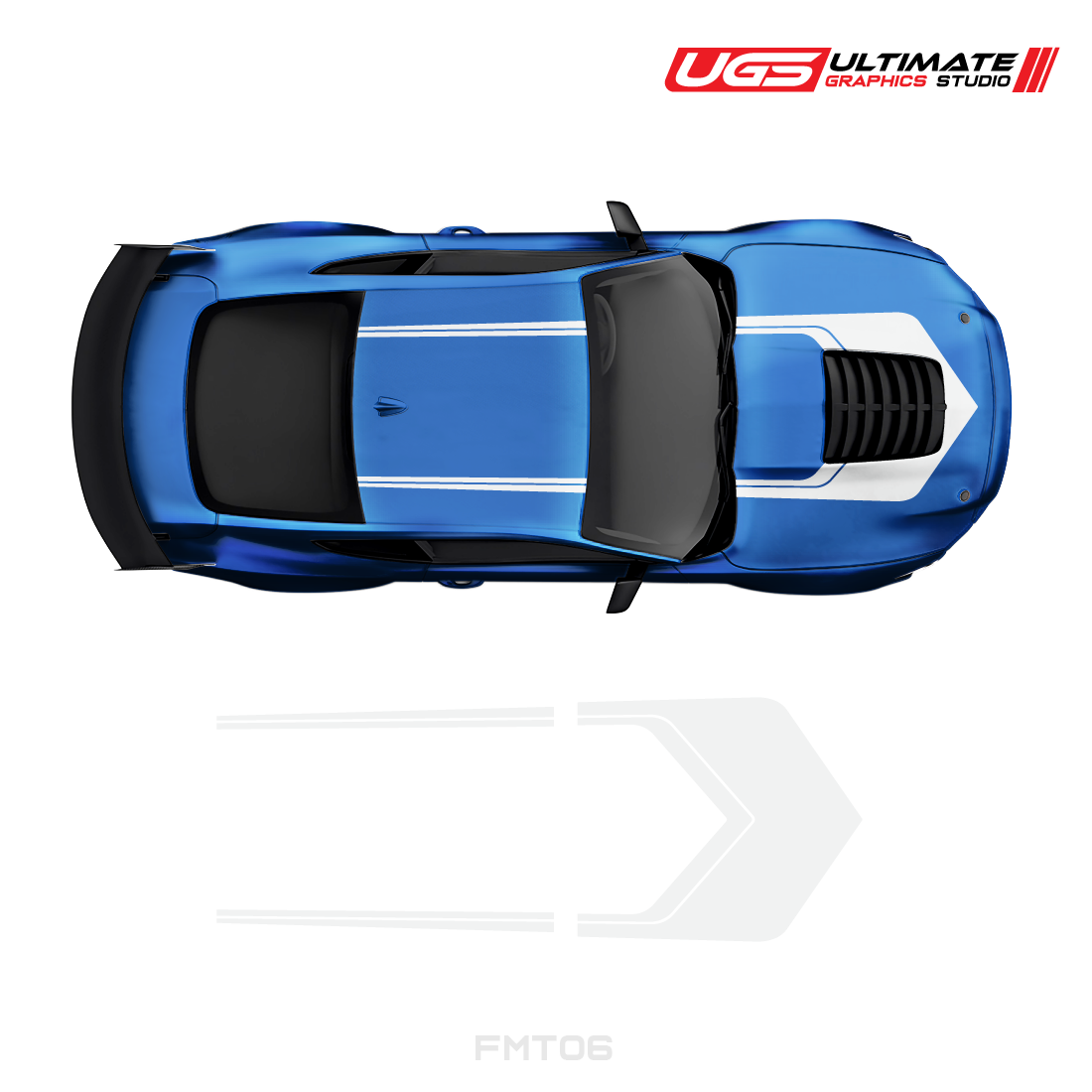 Ford Mustang Roof & Hood 2 Color Graphic
