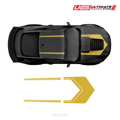 Ford Mustang Roof & Hood 2 Color Graphic