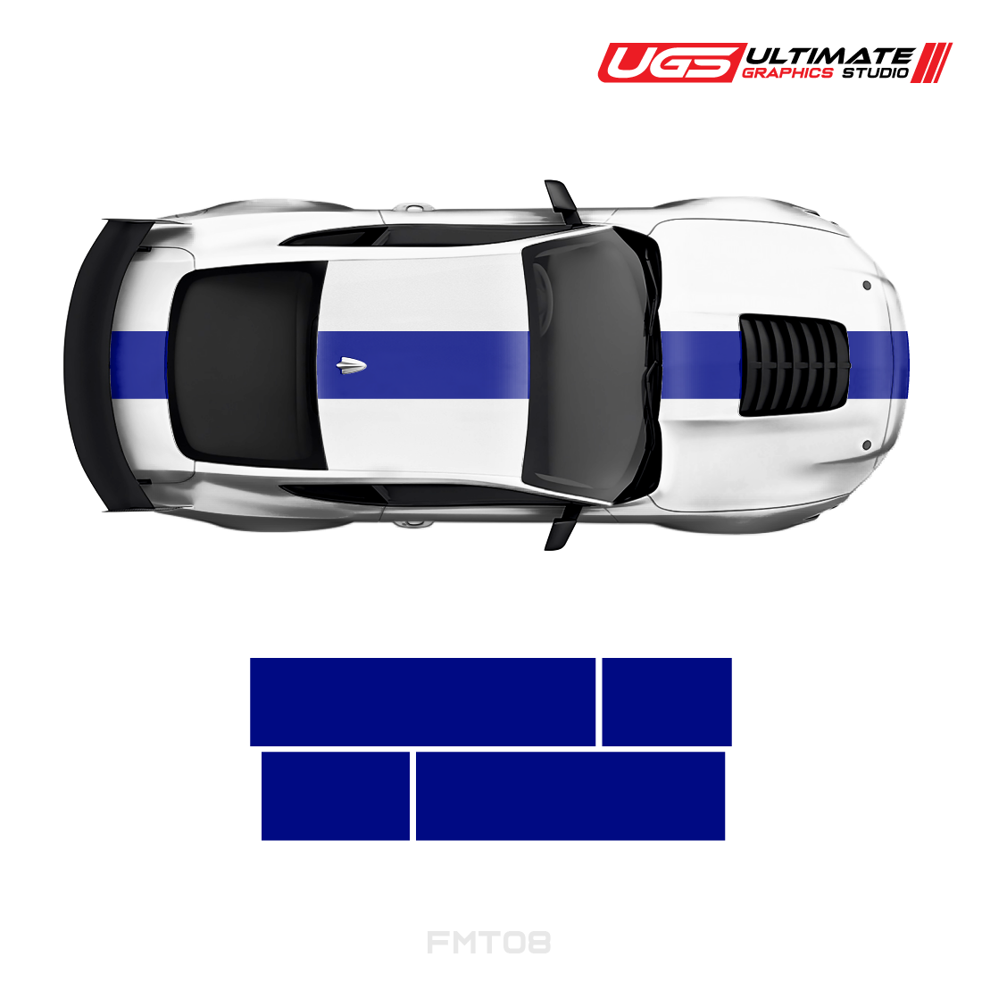 Ford Mustang Top 2 Color Strip