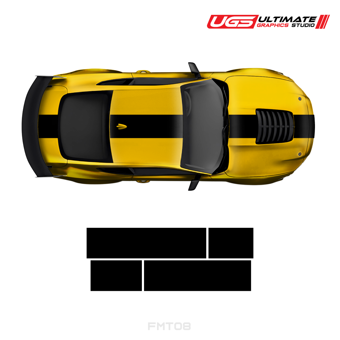 Ford Mustang Top 2 Color Strip