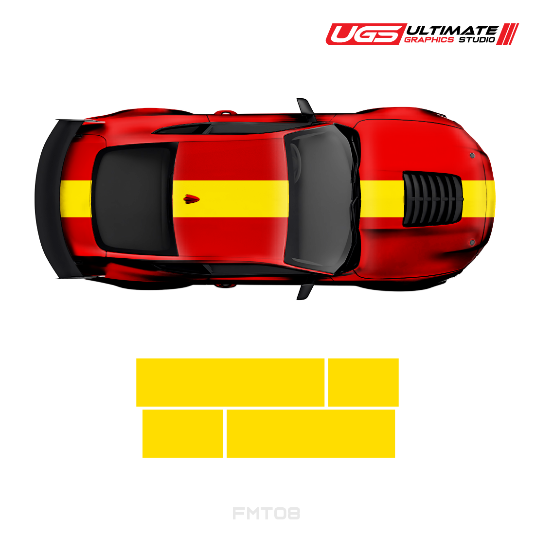 Ford Mustang Top 2 Color Strip