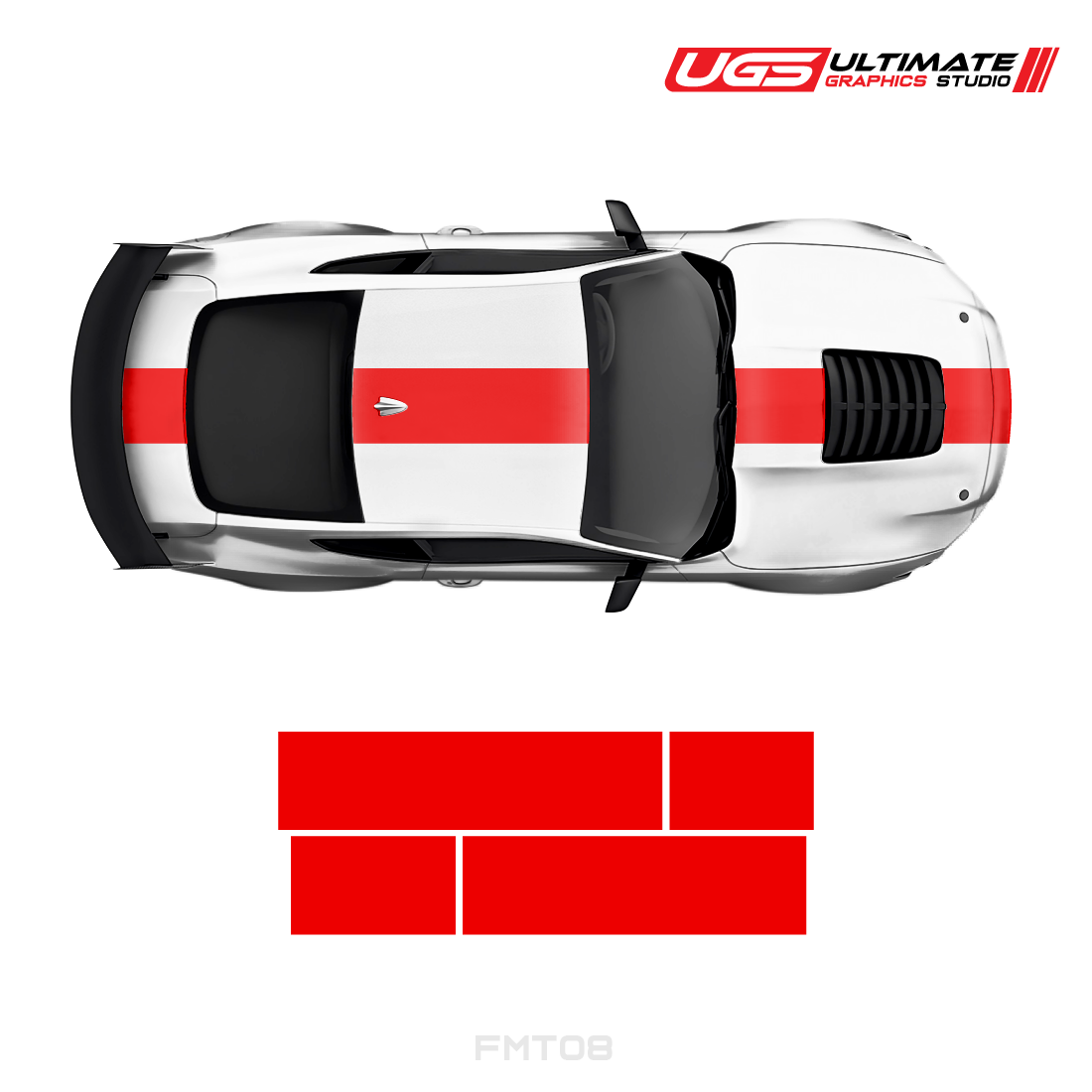 Ford Mustang Top 2 Color Strip