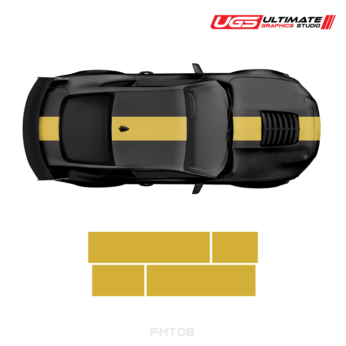 Ford Mustang Top 2 Color Strip