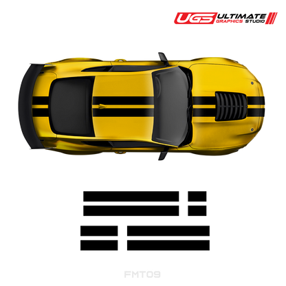 Ford Mustang Top 2 Stripes 2 Color
