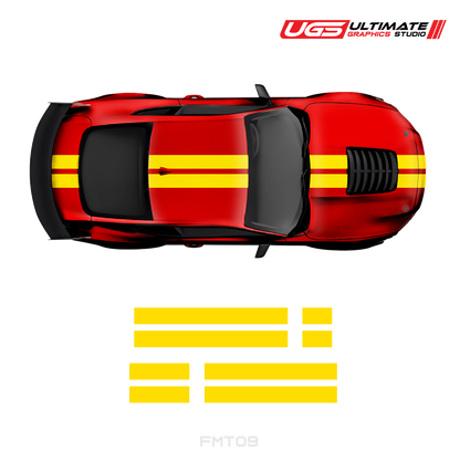 Ford Mustang Top 2 Stripes 2 Color