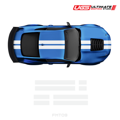 Ford Mustang Top 2 Stripes 2 Color