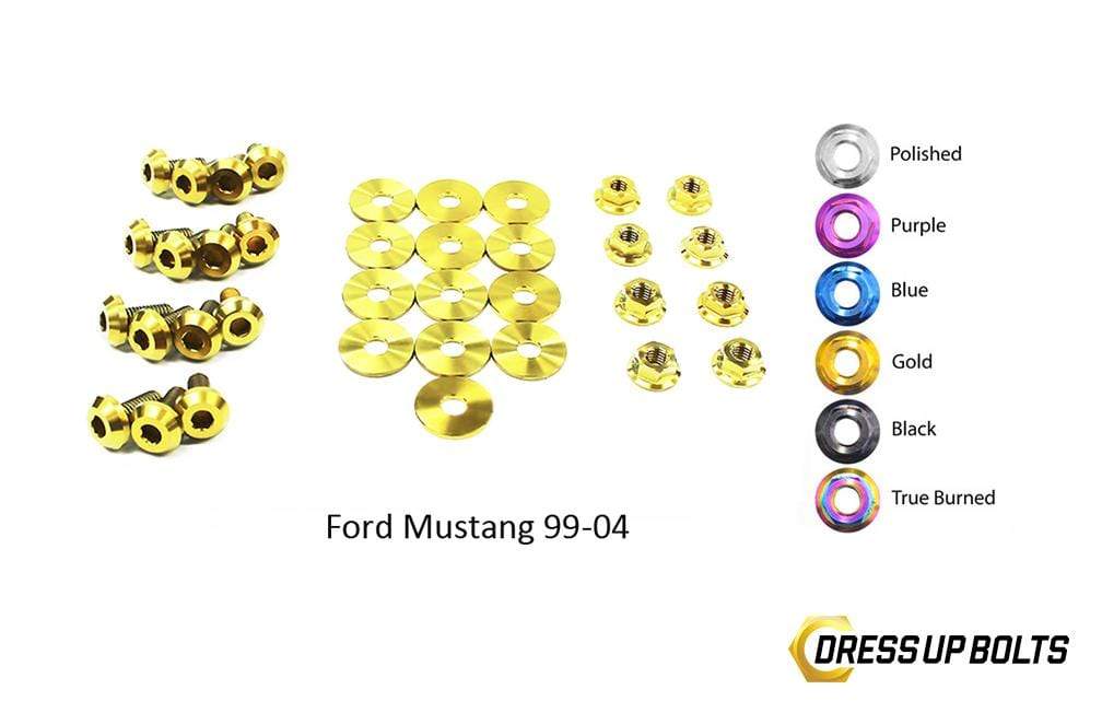 Ford Mustang (1999-2004) Titanium Dress Up Bolts Engine Bay Kit