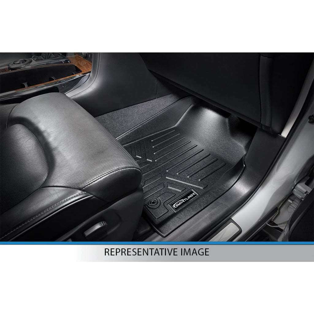 SMARTLINER Custom Fit Floor Liners For 2001-2007 Silverado/Sierra 1500/2500/3500 Double/Extended Cab Classic Body Style
