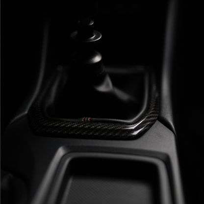 JDMuscle 22-24 Subaru WRX MT Dry Carbon Fiber Shifter Trim Cover w/ Gloss Finish - Return
