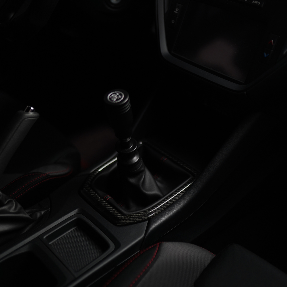 JDMuscle 22-24 Subaru WRX MT Dry Carbon Fiber Shifter Trim Cover w/ Gloss Finish - Return