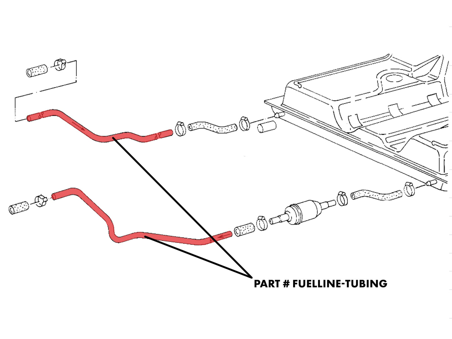 Fuel Hard Line - 6mm (13 Feet) [2WD Vanagon]