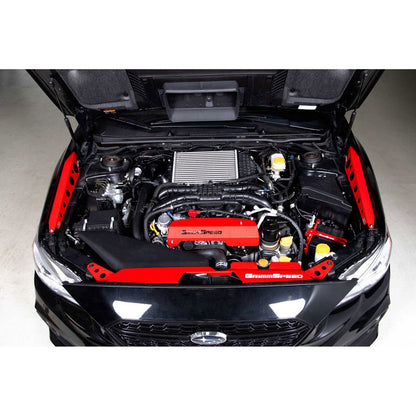 GrimmSpeed Fender Shrouds - Red - 2015-21 Subaru WRX/STI GRM096048