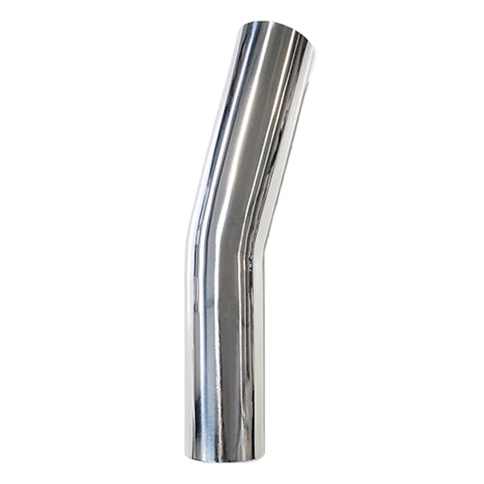 3.000" 16ga 15° Mandrel Bend - (4.500" CLR / 6.000" Legs) - Polished OD - 304 Stainless