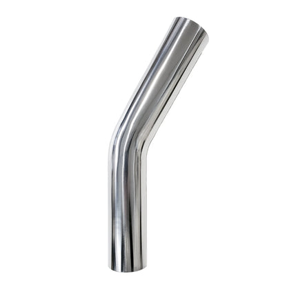 3.000" OD 16ga 30° Mandrel Bend - Polished OD - 6061 Aluminum - (4.500" CLR / 6.000" Legs)